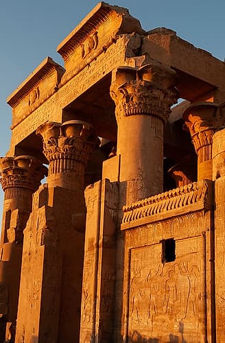 Africa, Egypt, Aswan. The temple of Kom Ombo. Art Print